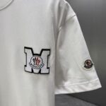 P75 MONCL* 蒙口* 2026春夏新款短袖T恤 定制纯棉字母logo 刺绣 颜色：黑色 白色 深蓝 巧色 码数：S M L XL XXL