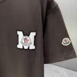 P75 MONCL* 蒙口* 2026春夏新款短袖T恤 定制纯棉字母logo 刺绣 颜色：黑色 白色 深蓝 巧色 码数：S M L XL XXL
