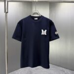 P75 MONCL* 蒙口* 2026春夏新款短袖T恤 定制纯棉字母logo 刺绣 颜色：黑色 白色 深蓝 巧色 码数：S M L XL XXL