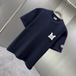P75 MONCL* 蒙口* 2026春夏新款短袖T恤 定制纯棉字母logo 刺绣 颜色：黑色 白色 深蓝 巧色 码数：S M L XL XXL