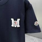 P75 MONCL* 蒙口* 2026春夏新款短袖T恤 定制纯棉字母logo 刺绣 颜色：黑色 白色 深蓝 巧色 码数：S M L XL XXL