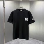 P75 MONCL* 蒙口* 2026春夏新款短袖T恤 定制纯棉字母logo 刺绣 颜色：黑色 白色 深蓝 巧色 码数：S M L XL XXL