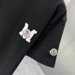 P75 MONCL* 蒙口* 2026春夏新款短袖T恤 定制纯棉字母logo 刺绣 颜色：黑色 白色 深蓝 巧色 码数：S M L XL XXL