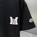 P75 MONCL* 蒙口* 2026春夏新款短袖T恤 定制纯棉字母logo 刺绣 颜色：黑色 白色 深蓝 巧色 码数：S M L XL XXL