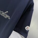 P75 MONCL* 蒙口* 2026春夏新款短袖T恤 定制纯棉字母logo 刺绣 颜色：黑色 白色 深蓝 棕色 码数：S M L XL XXL