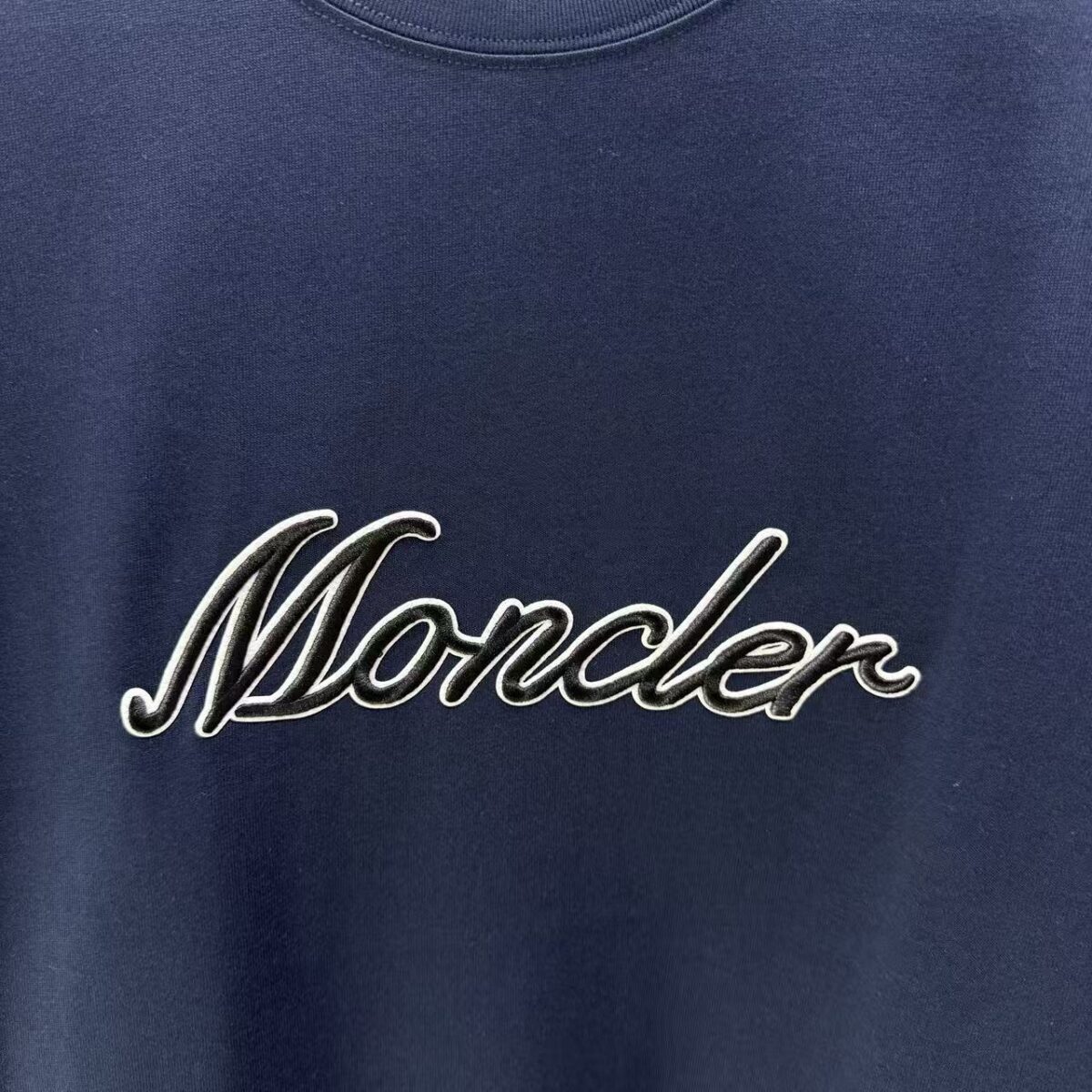 P75 MONCL* 蒙口* 2026春夏新款短袖T恤 定制纯棉字母logo 刺绣 颜色：黑色 白色 深蓝 棕色 码数：S M L XL XXL