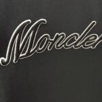 P75 MONCL* 蒙口* 2026春夏新款短袖T恤 定制纯棉字母logo 刺绣 颜色：黑色 白色 深蓝 棕色 码数：S M L XL XXL