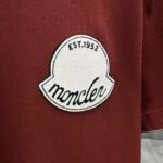 P75 MONCL* 蒙口* 2026春夏新款短袖T恤 定制纯棉字母logo 刺绣 颜色：黑色 白色 深蓝 深红 码数：S M L XL XXL