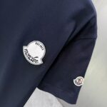 P75 MONCL* 蒙口* 2026春夏新款短袖T恤 定制纯棉字母logo 刺绣 颜色：黑色 白色 深蓝 深红 码数：S M L XL XXL