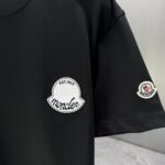 P75 MONCL* 蒙口* 2026春夏新款短袖T恤 定制纯棉字母logo 刺绣 颜色：黑色 白色 深蓝 深红 码数：S M L XL XXL