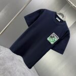 P75 MONCL* 蒙口* 2026春夏新款短袖T恤 定制纯棉字母logo 刺绣 颜色：黑色 白色 深蓝 深红 码数：S M L XL XXL