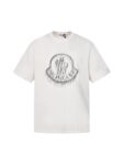P75 MONCLER/蒙口26SS字母LOGO标识印花模糊感短袖T恤 ●正品4286购入开发 ●100%全棉冰纱棉180克 ●1*1全棉精梳棉罗纹260克 ●面料酵洗 ●数码直喷 ●定制1：1袖标 ●定制1：1商标 ●宽松版型 ●尺码：S M L XL