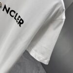P75 MONCL* 蒙口* 2026春夏新款短袖T恤 定制纯棉字母logo 植绒+章仔 颜色：黑色 白色 深蓝 棕色 码数：S M L XL XXL