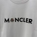 P75 MONCL* 蒙口* 2026春夏新款短袖T恤 定制纯棉字母logo 植绒+章仔 颜色：黑色 白色 深蓝 棕色 码数：S M L XL XXL