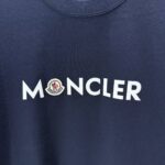 P75 MONCL* 蒙口* 2026春夏新款短袖T恤 定制纯棉字母logo 植绒+章仔 颜色：黑色 白色 深蓝 棕色 码数：S M L XL XXL