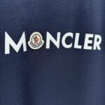 P75 MONCL* 蒙口* 2026春夏新款短袖T恤 定制纯棉字母logo 植绒+章仔 颜色：黑色 白色 深蓝 棕色 码数：S M L XL XXL