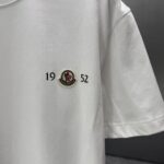P75 MONCL* 蒙口* 2026春夏新款短袖T恤 定制纯棉字母logo 植绒+章仔 颜色：黑色 白色 深蓝 棕色 码数：S M L XL XXL