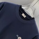 P75 MONCL* 蒙口* 2026春夏新款短袖T恤 定制纯棉字母logo 植绒+章仔 颜色：黑色 白色 深蓝 棕色 码数：S M L XL XXL