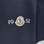 P75 MONCL* 蒙口* 2026春夏新款短袖T恤 定制纯棉字母logo 植绒+章仔 颜色：黑色 白色 深蓝 棕色 码数：S M L XL XXL