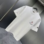 P75 MONCL* 蒙口* 2026春夏新款短袖T恤 定制纯棉字母logo 厚板 颜色：黑色 白色 深蓝 棕色 码数：S M L XL XXL
