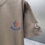 P75 MONCL* 蒙口* 2026春夏新款短袖T恤 定制纯棉字母logo 厚板 颜色：黑色 白色 深蓝 棕色 码数：S M L XL XXL