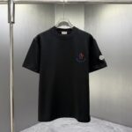 P75 MONCL* 蒙口* 2026春夏新款短袖T恤 定制纯棉字母logo 厚板 颜色：黑色 白色 深蓝 棕色 码数：S M L XL XXL