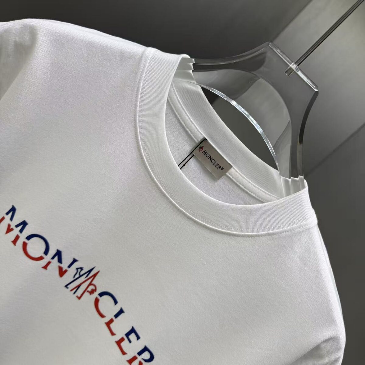 P75 MONCL* 蒙口* 2026春夏新款短袖T恤 定制纯棉字母logo 厚板 颜色：黑色 白色 深蓝 棕色 码数：S M L XL XXL