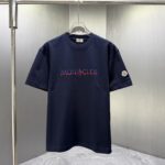 P75 MONCL* 蒙口* 2026春夏新款短袖T恤 定制纯棉字母logo 厚板 颜色：黑色 白色 深蓝 棕色 码数：S M L XL XXL