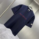 P75 MONCL* 蒙口* 2026春夏新款短袖T恤 定制纯棉字母logo 厚板 颜色：黑色 白色 深蓝 棕色 码数：S M L XL XXL