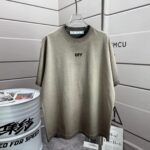 P80 OFF 2026春夏新款 洗水磨破320克圆领短袖tee 男女同款宽松版 颜色 :洗水深黑 洗水白 洗水灰 褐色 洗水绿色 尺码 :S M L XL XXL 尺码： S （90-130斤） M （120-150斤） L （140-165斤） XL （160-180斤） XXL （180-210斤）