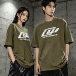 P75 《𝙉𝙚𝙬⚜️off》 2026春夏新款短袖T恤 32支275克双纱棉、做旧洗水炒雪花印花 颜色：咖绿色 紫色 灰色 黑色 码数：S M L XL XXL