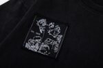 P75 off white 25新款油画人像洗水款短袖T恤 颜色：黑色 尺码：S M L XL