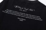 P75 off white 25新款油画人像洗水款短袖T恤 颜色：黑色 尺码：S M L XL
