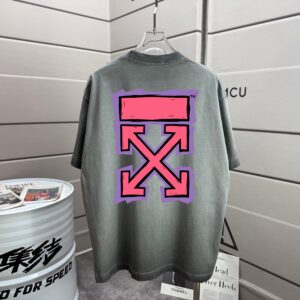 P80 OFF 2026春夏新款 洗水磨破320克圆领短袖tee 男女同款宽松版 颜色 :洗水深黑 洗水白 洗水灰 褐色 洗水紫色 尺码 :S M L XL XXL 尺码： S （90-130斤） M （120-150斤） L （140-165斤） XL （160-180斤） XXL （180-210斤）