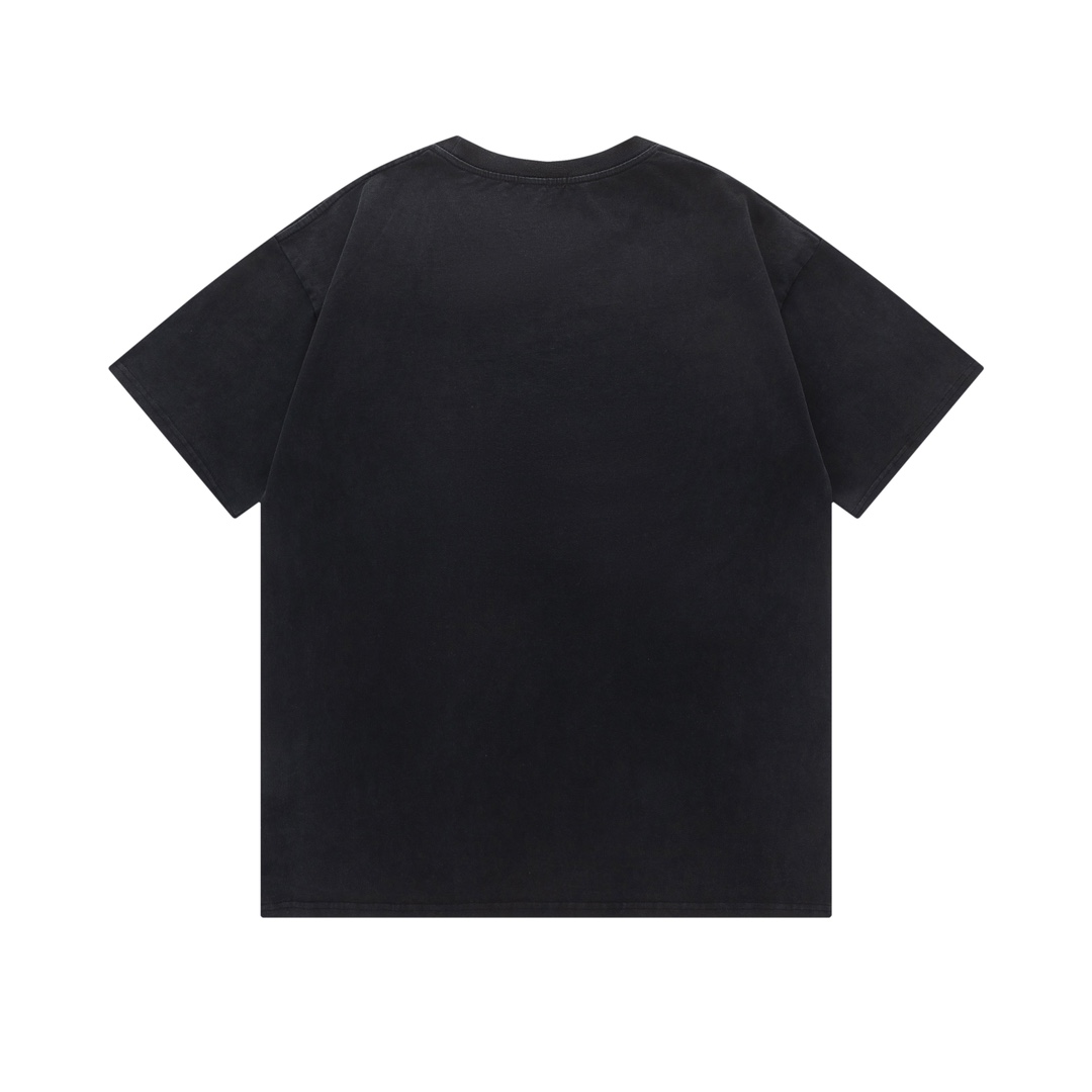 P75 off white新款宽松版短袖T恤 尺码：S M L XL 颜色：洗水黑色