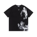 P75 off white新款宽松版短袖T恤 尺码：S M L XL 颜色：白色 洗水黑色
