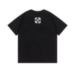 P75 off white新款宽松版短袖T恤 尺码：S M L XL 颜色：白色 洗水黑色