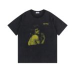 P75 off white新款宽松版短袖T恤 尺码：S M L XL 颜色：洗水黑色