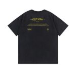 P75 off white新款宽松版短袖T恤 尺码：S M L XL 颜色：洗水黑色