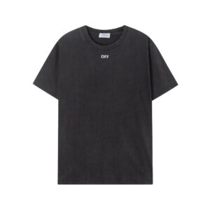 weigou_230428_0_eb7c85be10 P75 off white 24n新款黑白油画老人像洗水款短袖T恤 颜色:黑色 尺码:M L XL
