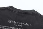 P75 off white 24n新款彩色人像油画洗水款短袖T恤 颜色：黑色 尺码：M L XL