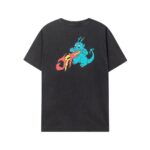 P75 off white 24n新款小恐龙洗水款短袖T恤 颜色：黑色 尺码：S M L XL