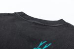P75 off white 24n新款小恐龙洗水款短袖T恤 颜色：黑色 尺码：S M L XL