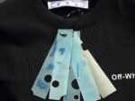 P75 OFF-WHITE 原版面料 官方同款 短袖T恤 定制 同缸染面料 手感非常舒服 春夏最新砖柜同步 时尚又个性 超级百搭好看 男女都非常合适 人手必备款 吊牌 领标 水洗麦 三标齐全 颜色: 黑白 尺码：XS~L