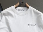 P75 OFF-WHITE 原版面料 官方同款 短袖T恤 定制 同缸染面料 手感非常舒服 春夏最新砖柜同步 时尚又个性 超级百搭好看 男女都非常合适 人手必备款 吊牌 领标 水洗麦 三标齐全 颜色: 黑白 尺码：XS~L