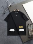 P75 OFF-WHITE 原版面料 官方同款 短袖T恤 定制 同缸染面料 手感非常舒服 春夏最新砖柜同步 时尚又个性 超级百搭好看 男女都非常合适 人手必备款 吊牌 领标 水洗麦 三标齐全 颜色: 黑白 尺码：XS~L