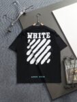 P75 OFF-WHITE 原版面料 官方同款 短袖T恤 定制 同缸染面料 手感非常舒服 春夏最新砖柜同步 时尚又个性 超级百搭好看 男女都非常合适 人手必备款 吊牌 领标 水洗麦 三标齐全 颜色: 黑白 尺码：XS~L