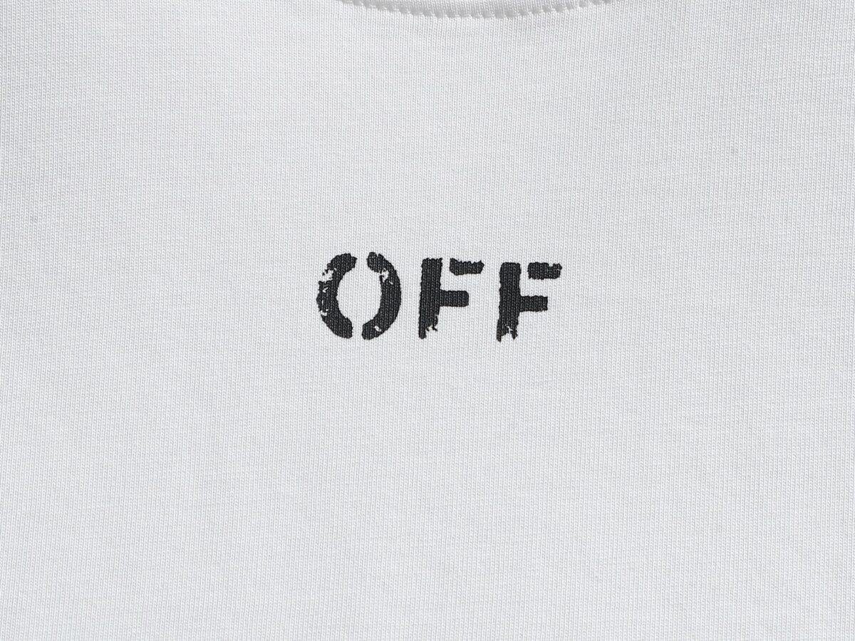 P75 OFF-WHITE 原版面料 官方同款 短袖T恤 定制 同缸染面料 手感非常舒服 春夏最新砖柜同步 时尚又个性 超级百搭好看 男女都非常合适 人手必备款 吊牌 领标 水洗麦 三标齐全 颜色: 黑白 尺码：XS~L