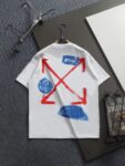 P75 OFF-WHITE 原版面料 官方同款 短袖T恤 定制 同缸染面料 手感非常舒服 春夏最新砖柜同步 时尚又个性 超级百搭好看 男女都非常合适 人手必备款 吊牌 领标 水洗麦 三标齐全 颜色: 黑白 尺码：XS~L
