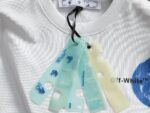 P75 OFF-WHITE 原版面料 官方同款 短袖T恤 定制 同缸染面料 手感非常舒服 春夏最新砖柜同步 时尚又个性 超级百搭好看 男女都非常合适 人手必备款 吊牌 领标 水洗麦 三标齐全 颜色: 黑白 尺码：XS~L